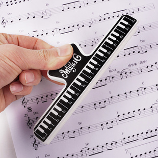 乐谱夹钢琴谱夹子歌谱曲谱夹谱子可爱大号分页夹音乐书夹乐器夹子多功能夹压谱夹音符夹长条夹子演奏五线谱夹