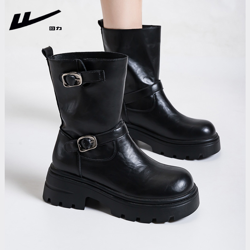 回力2025秋季新款百搭短靴