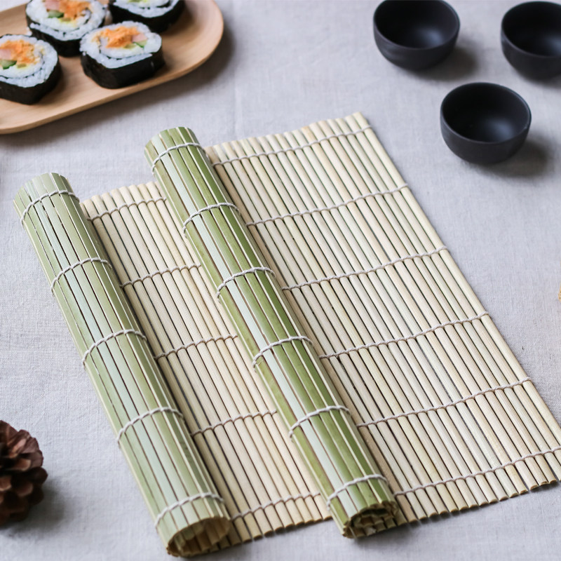 纯天然寿司工具竹帘卷帘套装家用商用做寿司紫菜包饭不粘青皮