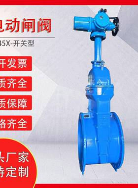 Z945X电动闸阀球墨铸铁法兰软密封闸阀污水远程调节弹性座封