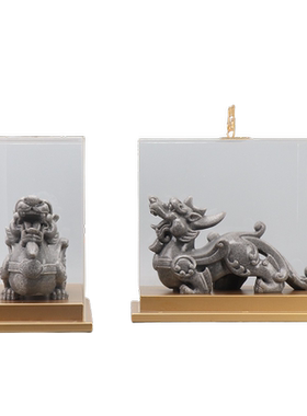 亲宜砂岩树脂招财新中式玄关客厅