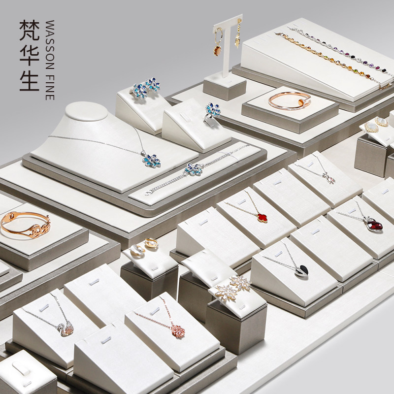 梵华生首饰柜台珠宝展示道具戒指耳钉项链手镯玉器翡翠陈列架定制