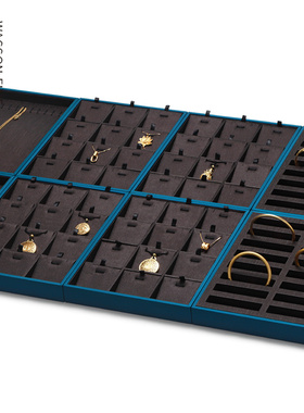 梵华生首饰展示盘古法黄金陈列托盘高档戒指项链手镯耳钉展示盘