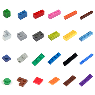 国产MOC小颗粒基础件厚砖砖块补零件散件高砖系列兼容乐高
