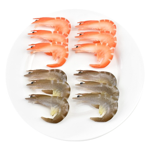 仿真明虾模型 仿真海洋动物动物食物玩具塑胶大号基围虾装饰道具