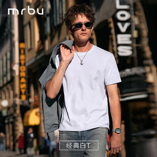 透气半袖 夏季 GT00697 体恤圆领上衣短袖 MrBu布先生长绒棉t恤男士