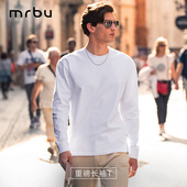秋冬打底上衣KT01903 男长袖 重磅280g MrBu布先生廓形纯棉t恤衫