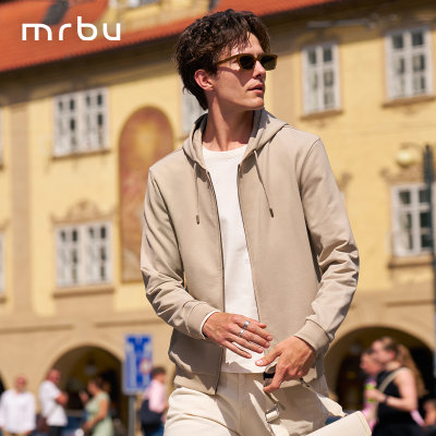 MrBu布先生贴身薄卫衣连帽开衫