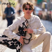 MrBu布先生长袖 毛衣男新款 亲肤保暖年轮图案提花宽松上衣KT16651