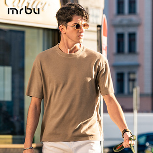 男t恤夏季 新款 透气圆领短袖 MrBu布先生微廓型纯色休闲时尚 GT01985