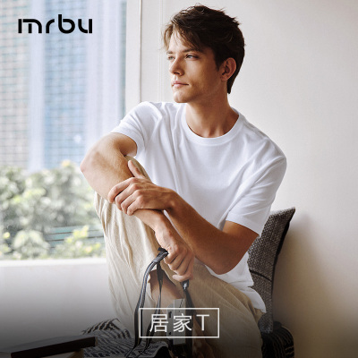 MrBu布先生短袖纯色圆领T恤