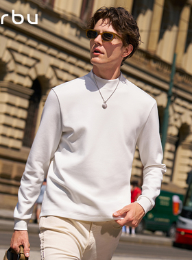 【双层扎腰】MrBu布先生长袖热胆加厚保暖纯色小立领KT16661断码