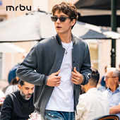 简约KT15692断码 MrBu布先生棒球领针织外套男士 夹克上衣秋冬长袖