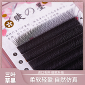 3d三叶草睫毛仙朵开花美睫日系嫁接超柔软貂毛店专用少女单根浓密