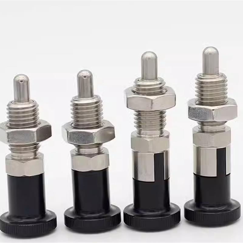替代米思米PXAL/PXKL8/10/12/16细牙螺纹加长覆位型旋钮柱塞 分度