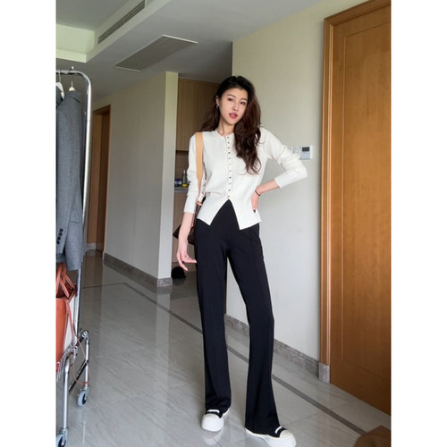 张阿星针织衫+裤子套装新款