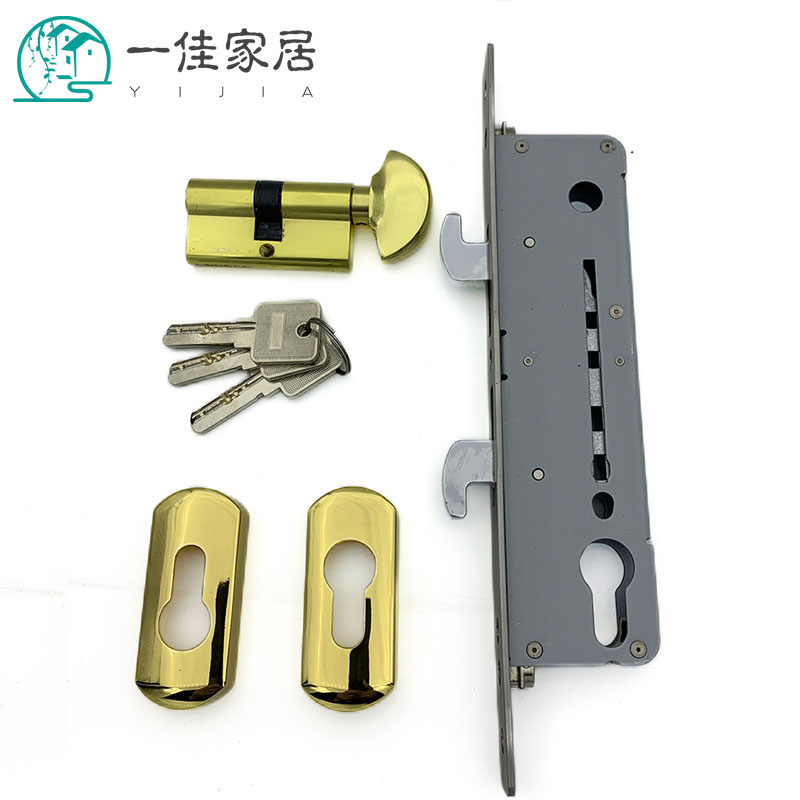 双钩50移门锌合金门锁