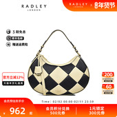 Radley英国奢品牛皮饺子包腋下包菱形拼色气质秋冬旅行约会23SS