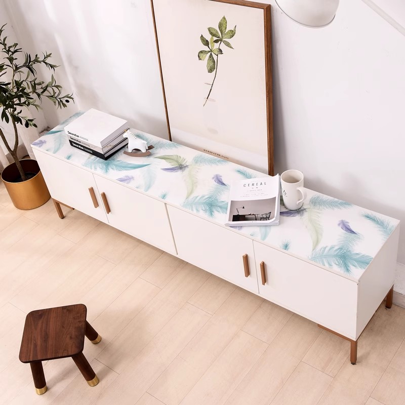 电视柜玻璃防水防油桌垫