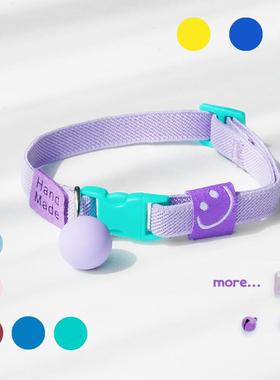 弹力猫项圈防窒息安全扣可换配件猫狗配饰英短德文猫咪项圈