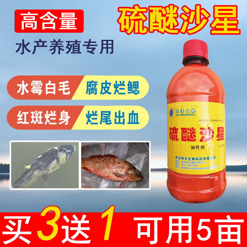 水霉病专治鱼药烂身烂尾治疗腐皮克星水产养殖专用硫醚沙星水霉净