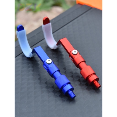 铝合金拐角支架头炮台支架羊角头架竿后挂配件架杆鱼竿支架头钓t7