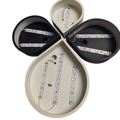 卧室灯吸顶灯灯芯led透镜高亮白光三色无极遥控款 四叶草儿童房间