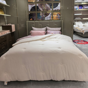 [双12狂欢购]悦达家纺《安芯》素麻暖眠大豆纤维冬被柔软加厚舒适