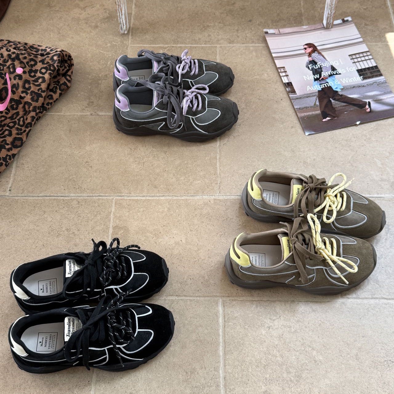 【大美优选】厚底德训鞋女百搭休闲运动鞋轻便舒适增高老爹鞋