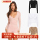 女 性感绑带拉提瑜伽健身衣外穿跑步运动服长袖 欧美瑜伽服长袖 罩衫