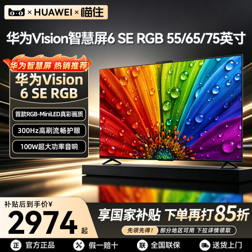 华为Vision智慧屏6SERGB电视机