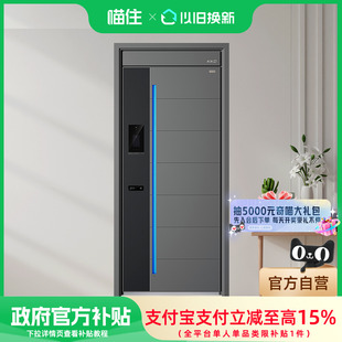 金凯德甲级防盗门进户智慧安全门智能入户门指纹锁智能子母门智通