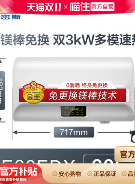 AO史密斯热水器电家用金圭内胆速热隐藏安装60L升80升E60EDX  768