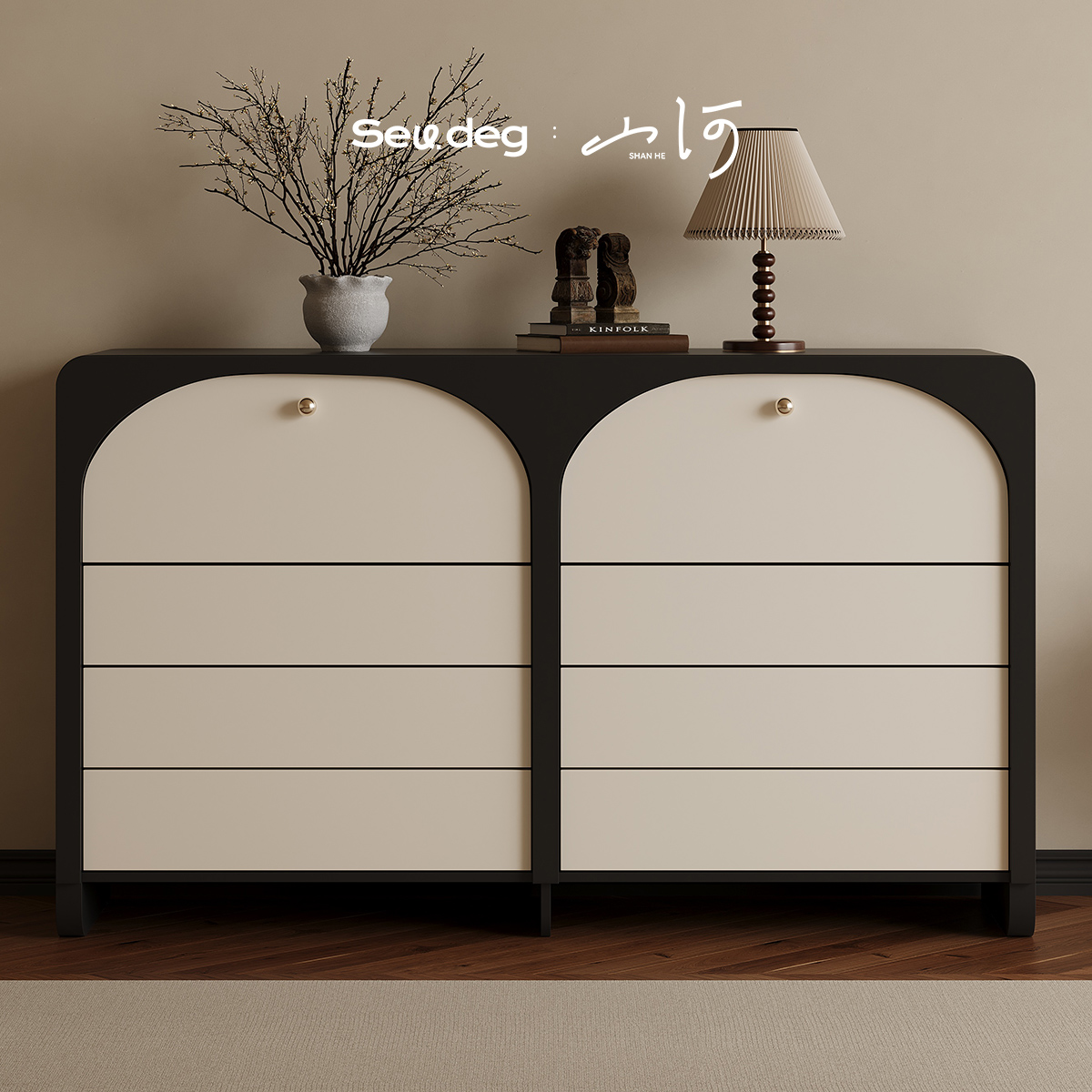 JIDU几度法式复古八斗柜