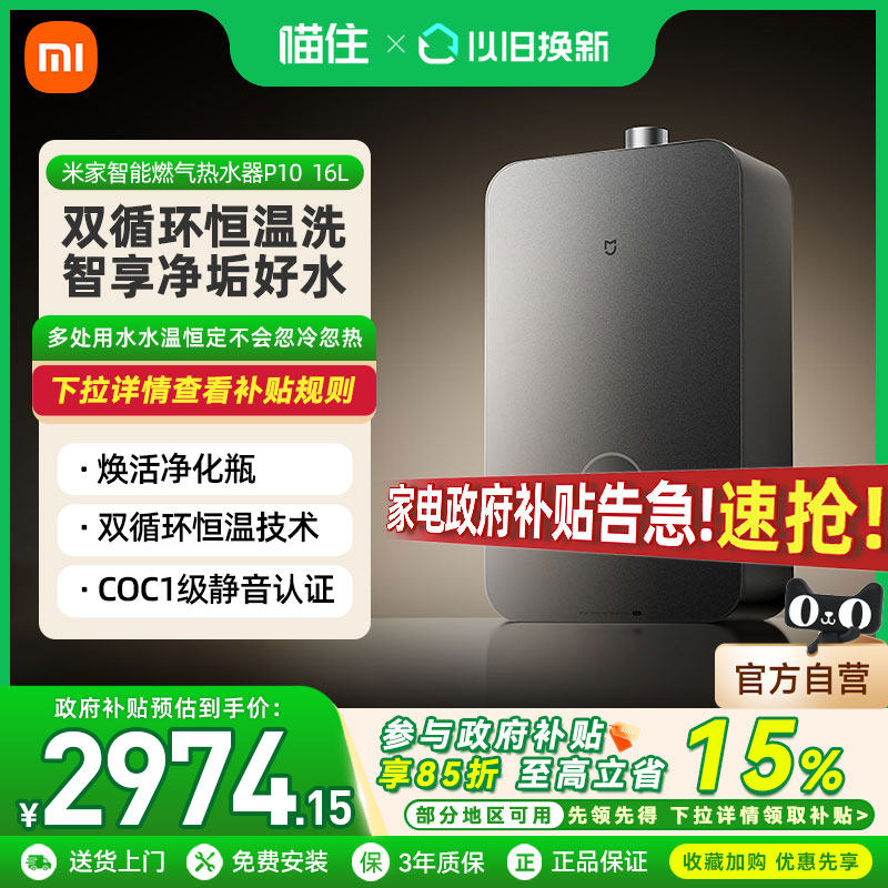 小米米家燃气热水器16LP10