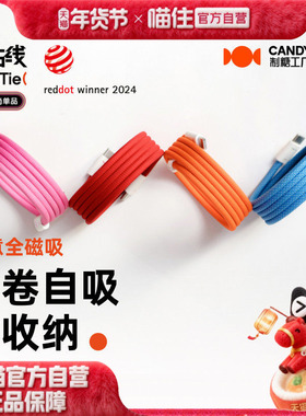 制糖工厂贴贴线MagTie全磁吸时尚快充TypeC编织手机iPad平板MacBook车载充电数据线适用苹果iPhone16安卓礼品