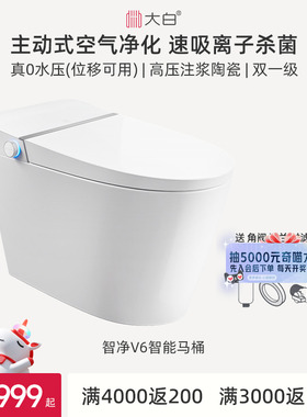 【政府补贴】diiib厦门大白智能马桶无水压限制智净X6V6
