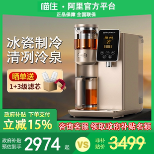 小型家用直饮加冷热一体煮泡养生茶艺吧机 碧云泉S5净水器制冷台式