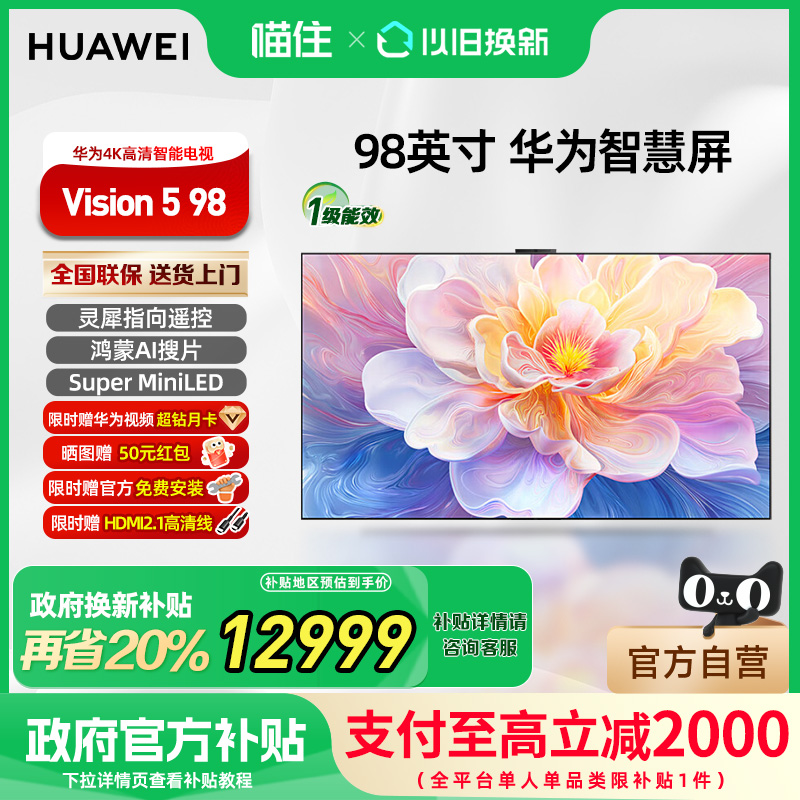98Ӣ HD9XAJMN ٷ 20%ΪVisionǻ 5 98Ӣ 4Kƽ79314999Ԫ
