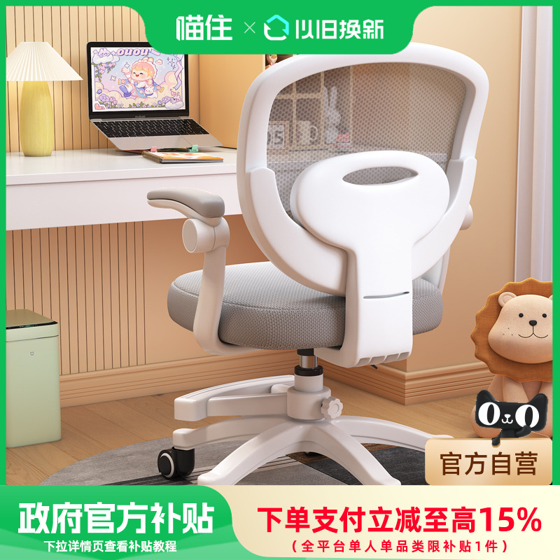 政府补贴15%索尔诺电脑椅子宿舍靠背办公座椅舒服久坐学习椅867