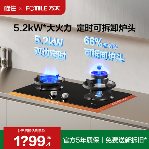 [新品]方太燃气灶TX21定时家用双灶猛火灶天然气煤气灶台官方旗舰