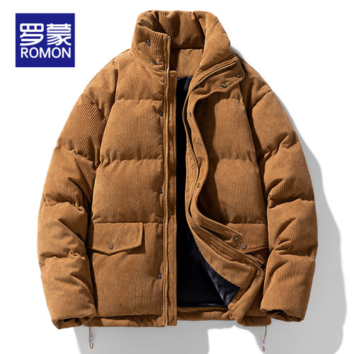 罗蒙男士秋冬新款时尚保暖棉衣