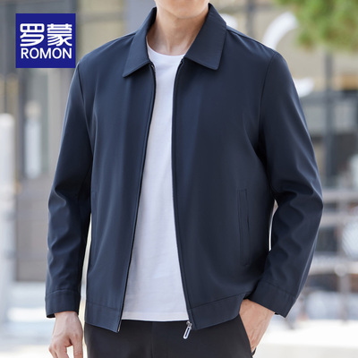 罗蒙翻领秋季标准夹克