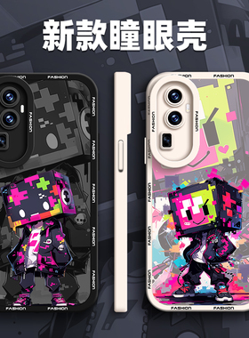 盒子先生手机壳适用oppo reno11pro+/10/9/8/7SE/6/5K5G/4SE/3/2Z液态硅胶r17/15x情侣防摔新款高级软壳卡通