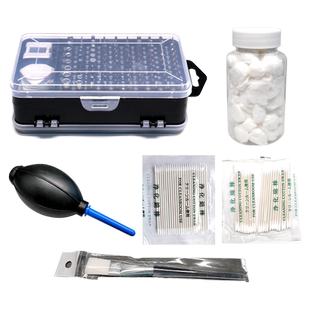 光纤熔接机维修工具切割刀调刀内六角梅花扳手108件螺丝刀组合套装多功能拆机螺丝刀OTDR酒精棉球清洁棉棒