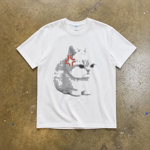生气猫猫奶凶猫咪创意印花纯棉T恤男女同款短袖