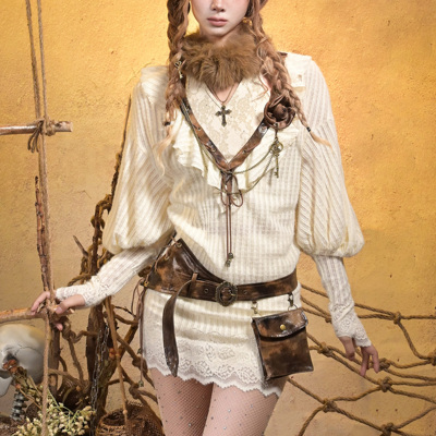 虚轨原创沉船秘境辣妹针织裙