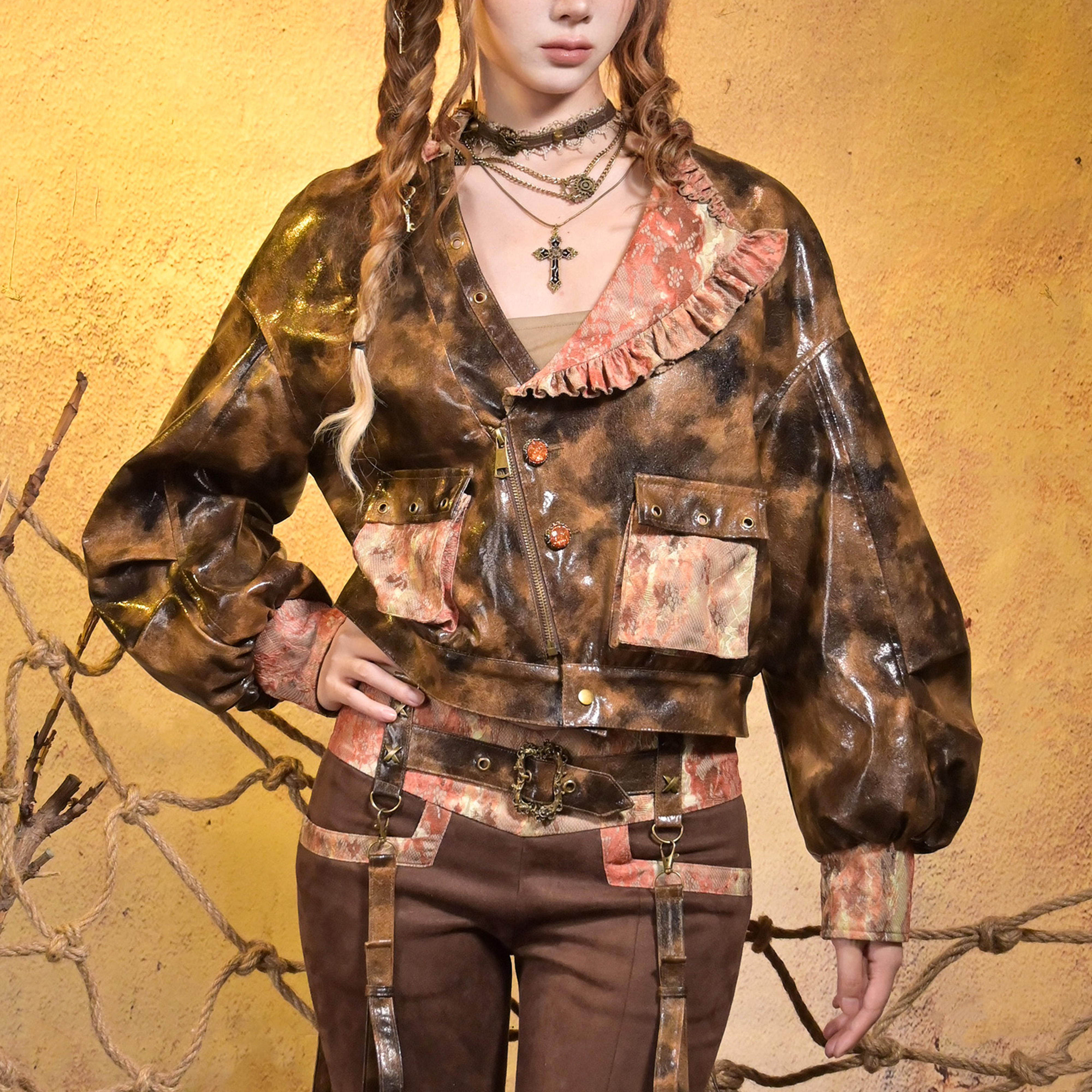 虚轨原创设计沉船秘境复古皮衣