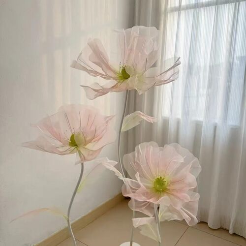 婚庆道具仿真丝网花纱布置装饰