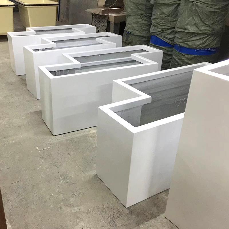 厂家生产各种异形户外玻璃钢种植树池市政圆林大尺寸种植花箱